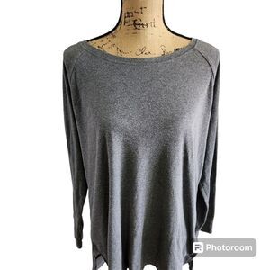 Taohuadao Long Sleeve Shirt Side Split Tunic Top for Leggings Womns SZ XL Casual